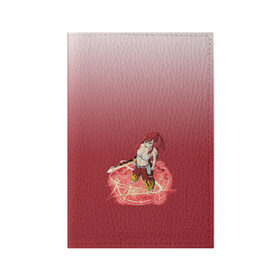Обложка для паспорта матовая кожа с принтом Erza Scarlet (Fairy Tail) в Петрозаводске, натуральная матовая кожа | размер 19,3 х 13,7 см; прозрачные пластиковые крепления | 