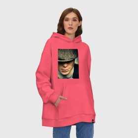 Худи SuperOversize хлопок с принтом Peaky Blinders в Петрозаводске, 70% хлопок, 30% полиэстер, мягкий начес внутри | карман-кенгуру, эластичная резинка на манжетах и по нижней кромке, двухслойный капюшон
 | бандиты | бритва | острые козырьки