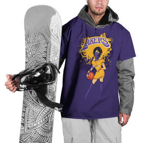 Накидка на куртку 3D с принтом Lakers в Петрозаводске, 100% полиэстер |  | basketball | cheerleader | girl | lakers | nba | street