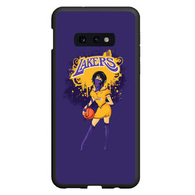 Чехол для Samsung S10E с принтом Lakers в Петрозаводске, Силикон | Область печати: задняя сторона чехла, без боковых панелей | basketball | cheerleader | girl | lakers | nba | street