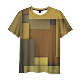 Мужская футболка 3D с принтом Geometry texture в Петрозаводске, 100% полиэфир | прямой крой, круглый вырез горловины, длина до линии бедер | 