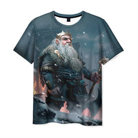 Мужская футболка 3D с принтом Witcher gwent 7 в Петрозаводске, 100% полиэфир | прямой крой, круглый вырез горловины, длина до линии бедер | gwent | witcher | ведьмак | гвинт | геральт | гном | краснолюд