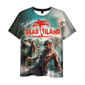 Мужская футболка 3D с принтом Dead island 8 в Петрозаводске, 100% полиэфир | прямой крой, круглый вырез горловины, длина до линии бедер | dead | island | repticide | zombie | дэд айлэнд | зомби | мозги