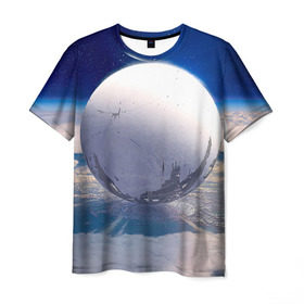 Мужская футболка 3D с принтом Destiny 3 в Петрозаводске, 100% полиэфир | прямой крой, круглый вырез горловины, длина до линии бедер | destiny | дестени | дэстэни | космос