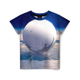 Детская футболка 3D с принтом Destiny 3 в Петрозаводске, 100% гипоаллергенный полиэфир | прямой крой, круглый вырез горловины, длина до линии бедер, чуть спущенное плечо, ткань немного тянется | destiny | дестени | дэстэни | космос