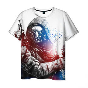 Мужская футболка 3D с принтом Destiny 5 в Петрозаводске, 100% полиэфир | прямой крой, круглый вырез горловины, длина до линии бедер | destiny | дестени | дэстэни | космос