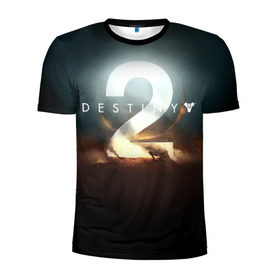 Мужская футболка 3D спортивная с принтом Destiny 12 в Петрозаводске, 100% полиэстер с улучшенными характеристиками | приталенный силуэт, круглая горловина, широкие плечи, сужается к линии бедра | destiny | дестени | дэстэни | космос