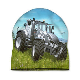 Шапка 3D с принтом Farming simulator 1 в Петрозаводске, 100% полиэстер | универсальный размер, печать по всей поверхности изделия | Тематика изображения на принте: farming | simulator | трактор | фермер