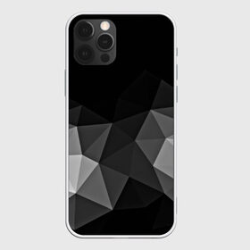 Чехол для iPhone 12 Pro Max с принтом Abstract gray в Петрозаводске, Силикон |  | Тематика изображения на принте: abstraction | абстракция | геометрия | грани | изгиб | линии | полигоны | полосы | постель | розовый | сочетания | текстура | треугольники