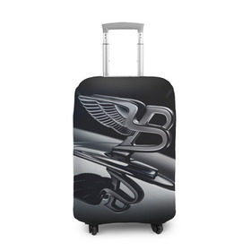 Чехол для чемодана 3D с принтом Bentley в Петрозаводске, 86% полиэфир, 14% спандекс | двустороннее нанесение принта, прорези для ручек и колес | bentley | brand | britain | car | elite | expensive | limited | logo | mtorz | автомобиль | британия | бэнтли | дорогой | лимитед | логотип | марка | мторз | элитный