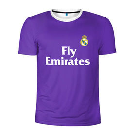 Мужская футболка 3D спортивная с принтом Реал Мадрид в Петрозаводске, 100% полиэстер с улучшенными характеристиками | приталенный силуэт, круглая горловина, широкие плечи, сужается к линии бедра | madrid | real | королевский клуб | мадрид | примера | реал | футбол | чемпионат испании