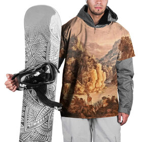 Накидка на куртку 3D с принтом Живопись в Петрозаводске, 100% полиэстер |  | 3d | деревья | другие | живопись | картина | лес | прикольные | природа | туман