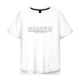 Мужская футболка хлопок Oversize с принтом Far Cry 5 в Петрозаводске, 100% хлопок | свободный крой, круглый ворот, “спинка” длиннее передней части | 