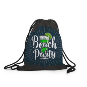Рюкзак-мешок 3D с принтом Beach Party в Петрозаводске, 100% полиэстер | плотность ткани — 200 г/м2, размер — 35 х 45 см; лямки — толстые шнурки, застежка на шнуровке, без карманов и подкладки | Тематика изображения на принте: 