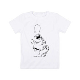Детская футболка хлопок с принтом Курьер Контур 2 в Петрозаводске, 100% хлопок | круглый вырез горловины, полуприлегающий силуэт, длина до линии бедер | reminor | курьер | мультфильм