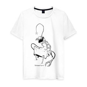 Мужская футболка хлопок с принтом Курьер Контур 2 в Петрозаводске, 100% хлопок | прямой крой, круглый вырез горловины, длина до линии бедер, слегка спущенное плечо. | reminor | курьер | мультфильм