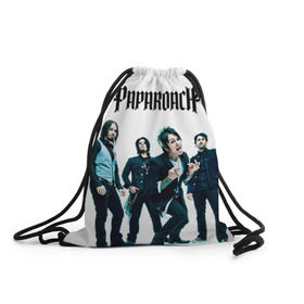 Рюкзак-мешок 3D с принтом Paparoach 5 в Петрозаводске, 100% полиэстер | плотность ткани — 200 г/м2, размер — 35 х 45 см; лямки — толстые шнурки, застежка на шнуровке, без карманов и подкладки | papa | papa roach | roach | альтернативный | группа | джекоби шэддикс | джерри хортон | метал | ню | нюметал | палермо | папа | папароач | папароч | роач | рок | роч | рэп | хард | хардрок | эсперанс