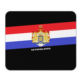 Коврик прямоугольный с принтом Флаг и герб Нидерланды в Петрозаводске, натуральный каучук | размер 230 х 185 мм; запечатка лицевой стороны | амстердам | голландия | европа
