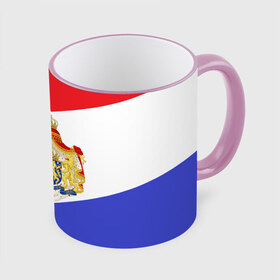Кружка 3D с принтом Флаг и герб Голландии в Петрозаводске, керамика | ёмкость 330 мл | амстердам | голландия | европа