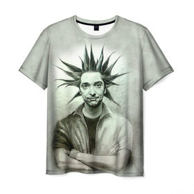 Мужская футболка 3D с принтом Горшок в Петрозаводске, 100% полиэфир | прямой крой, круглый вырез горловины, длина до линии бедер | арт | киш. король и шут. горшенев
