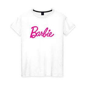 Женская футболка хлопок с принтом Барби 3 в Петрозаводске, 100% хлопок | прямой крой, круглый вырез горловины, длина до линии бедер, слегка спущенное плечо | barbie | барби | девочка | девушка | кукла