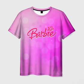 Мужская футболка 3D с принтом Барби 5 в Петрозаводске, 100% полиэфир | прямой крой, круглый вырез горловины, длина до линии бедер | barbie | барби | девочка | девушка | кукла