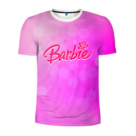 Мужская футболка 3D спортивная с принтом Барби 5 в Петрозаводске, 100% полиэстер с улучшенными характеристиками | приталенный силуэт, круглая горловина, широкие плечи, сужается к линии бедра | Тематика изображения на принте: barbie | барби | девочка | девушка | кукла
