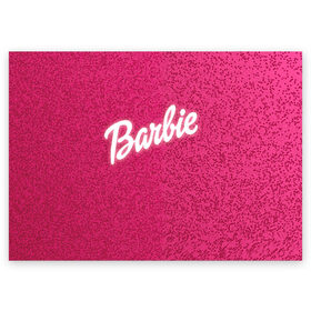 Поздравительная открытка с принтом Барби 7 в Петрозаводске, 100% бумага | плотность бумаги 280 г/м2, матовая, на обратной стороне линовка и место для марки
 | Тематика изображения на принте: barbie | барби | девочка | девушка | кукла