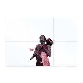 Магнитный плакат 3Х2 с принтом ЧерноБог в Петрозаводске, Полимерный материал с магнитным слоем | 6 деталей размером 9*9 см | Тематика изображения на принте: американские боги | бог зла | молот | чернобог