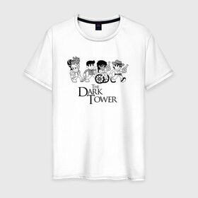Мужская футболка хлопок с принтом The Dark Tower в Петрозаводске, 100% хлопок | прямой крой, круглый вырез горловины, длина до линии бедер, слегка спущенное плечо. | Тематика изображения на принте: the dark tower | стивен кинг | стрелок | темная башня