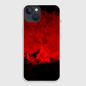 Чехол для iPhone 13 с принтом crystal abstract в Петрозаводске,  |  | abstract | gray | lowpoly | polygon | triangle | абстракция | геометрия | полигоны | треугольники