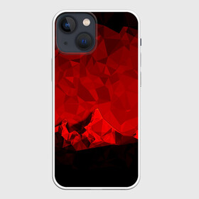 Чехол для iPhone 13 mini с принтом crystal abstract в Петрозаводске,  |  | abstract | gray | lowpoly | polygon | triangle | абстракция | геометрия | полигоны | треугольники