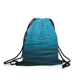 Рюкзак-мешок 3D с принтом Море в Петрозаводске, 100% полиэстер | плотность ткани — 200 г/м2, размер — 35 х 45 см; лямки — толстые шнурки, застежка на шнуровке, без карманов и подкладки | sea | вода | волны | глубина | дайвинг | лето | океан | отдых | отпуск | пляж | солнце
