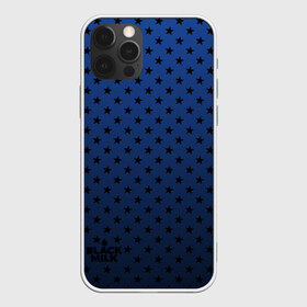 Чехол для iPhone 12 Pro Max с принтом Black Milk Blue Stars в Петрозаводске, Силикон |  | blue | star | stars | звёздная | звезды | синие звезды