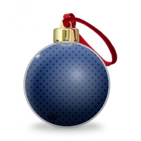 Ёлочный шар с принтом Black Milk Blue Stars в Петрозаводске, Пластик | Диаметр: 77 мм | blue | star | stars | звёздная | звезды | синие звезды