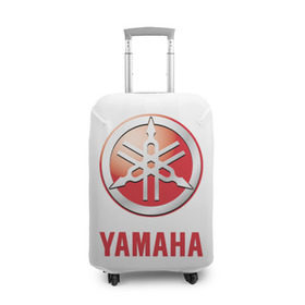 Чехол для чемодана 3D с принтом Yamaha в Петрозаводске, 86% полиэфир, 14% спандекс | двустороннее нанесение принта, прорези для ручек и колес | brand | car | japanese | logo | motorcycle | sign | yamaha | автомобиль | знак | логотип | марка | мотоцикл | ямаха | японская