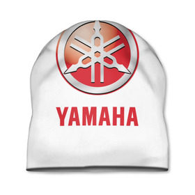 Шапка 3D с принтом Yamaha в Петрозаводске, 100% полиэстер | универсальный размер, печать по всей поверхности изделия | brand | car | japanese | logo | motorcycle | sign | yamaha | автомобиль | знак | логотип | марка | мотоцикл | ямаха | японская