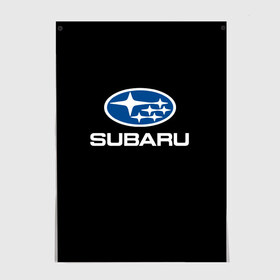 Постер с принтом Subaru в Петрозаводске, 100% бумага
 | бумага, плотность 150 мг. Матовая, но за счет высокого коэффициента гладкости имеет небольшой блеск и дает на свету блики, но в отличии от глянцевой бумаги не покрыта лаком | subaru | автомобиль | марка | машина | субару