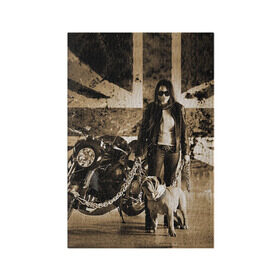 Обложка для паспорта матовая кожа с принтом Bulldog Yamaha в Петрозаводске, натуральная матовая кожа | размер 19,3 х 13,7 см; прозрачные пластиковые крепления | brand | bulldog yamaha bt1100 bulldog | car | chain | dog | english | flag | girl | japanese | logo | motorcycle | sign | yamaha | автомобиль | английский | девушка | знак | логотип | марка | мотоцикл | собака | флаг | цепи | ямаха | японская