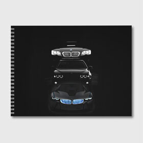 Альбом для рисования с принтом BMW в Петрозаводске, 100% бумага
 | матовая бумага, плотность 200 мг. | bmw | авто | бмв | магина | марка