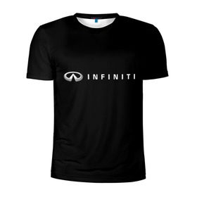 Мужская футболка 3D спортивная с принтом Infiniti в Петрозаводске, 100% полиэстер с улучшенными характеристиками | приталенный силуэт, круглая горловина, широкие плечи, сужается к линии бедра | авто | инфинити | марка | машина