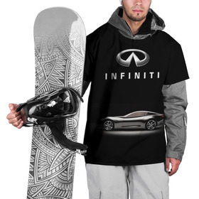 Накидка на куртку 3D с принтом Infiniti в Петрозаводске, 100% полиэстер |  | Тематика изображения на принте: авто | инфинити | марка | машина