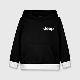 Детская толстовка 3D с принтом Jeep в Петрозаводске, 100% полиэстер | двухслойный капюшон со шнурком для регулировки, мягкие манжеты на рукавах и по низу толстовки, спереди карман-кенгуру с мягким внутренним слоем | Тематика изображения на принте: автомобиль | джип | марка | машина