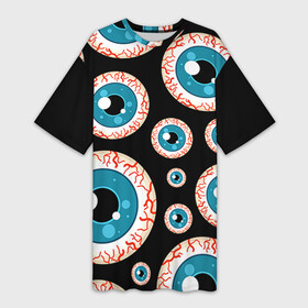 Платье-футболка 3D с принтом Глаза в Петрозаводске,  |  | doctor | анатомия | врач | глаз | глаза | доктор | зрачки | зрение | медик | медицина | окулист | орган | органы | офтальмолог