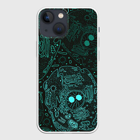 Чехол для iPhone 13 mini с принтом Клетки в Петрозаводске,  |  | doctor | биология | врач | деление | доктор | клетки | медик | медицина