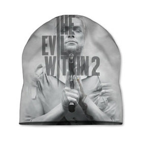 Шапка 3D с принтом The Evil Within 2 в Петрозаводске, 100% полиэстер | универсальный размер, печать по всей поверхности изделия | evil | horror | зло | игра | хоррор