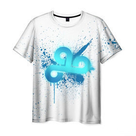 Мужская футболка 3D с принтом cs:go - Cloud9 (White collection) в Петрозаводске, 100% полиэфир | прямой крой, круглый вырез горловины, длина до линии бедер | 0x000000123 | cloud9 | cs go | white | кс го