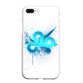 Чехол для iPhone 7Plus/8 Plus матовый с принтом csgo - Cloud9 (White collection) в Петрозаводске, Силикон | Область печати: задняя сторона чехла, без боковых панелей | Тематика изображения на принте: 0x000000123 | cloud9 | cs go | white | кс го