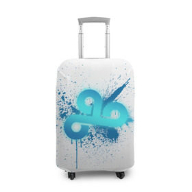Чехол для чемодана 3D с принтом cs:go - Cloud9 (White collection) в Петрозаводске, 86% полиэфир, 14% спандекс | двустороннее нанесение принта, прорези для ручек и колес | 0x000000123 | cloud9 | cs go | white | кс го
