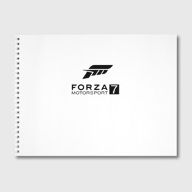 Альбом для рисования с принтом FORZA 7 в Петрозаводске, 100% бумага
 | матовая бумага, плотность 200 мг. | car | crew | dirt | flatout | grid | need | nfs | race | speed | гонки | машина | скорость